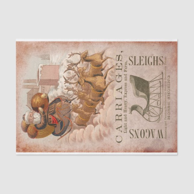 Papel De Seda Papais noeis de Natal e Luz com a Rebelde (Frente )