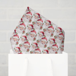 Papel De Seda Papais noeis de Natal festivos