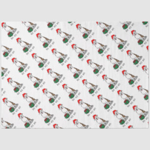 Papel De Seda Papais noeis de Natal Touro de Pit (lt brindle whi