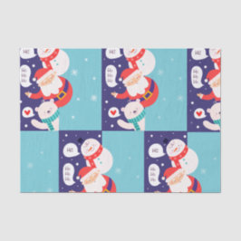 Papel De Seda Papais noeis E Tripulação