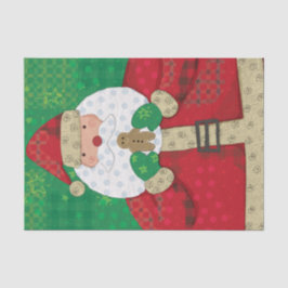 Papel De Seda Papais noeis Gingerbread Festivo