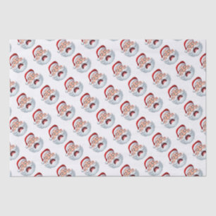Papel De Seda Papais noeis inchados