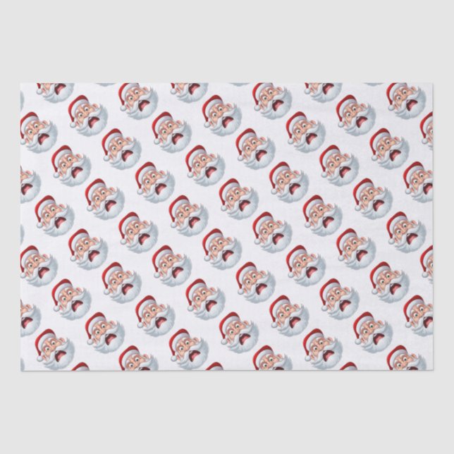Papel De Seda Papais noeis inchados (Frente )