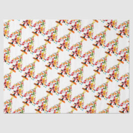 Papel De Seda Papais noeis, Rudolph, Snowman e Elf