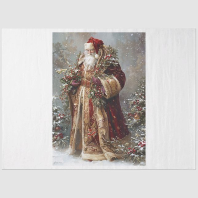 Papel De Seda Papais noeis Velvet (Frente )