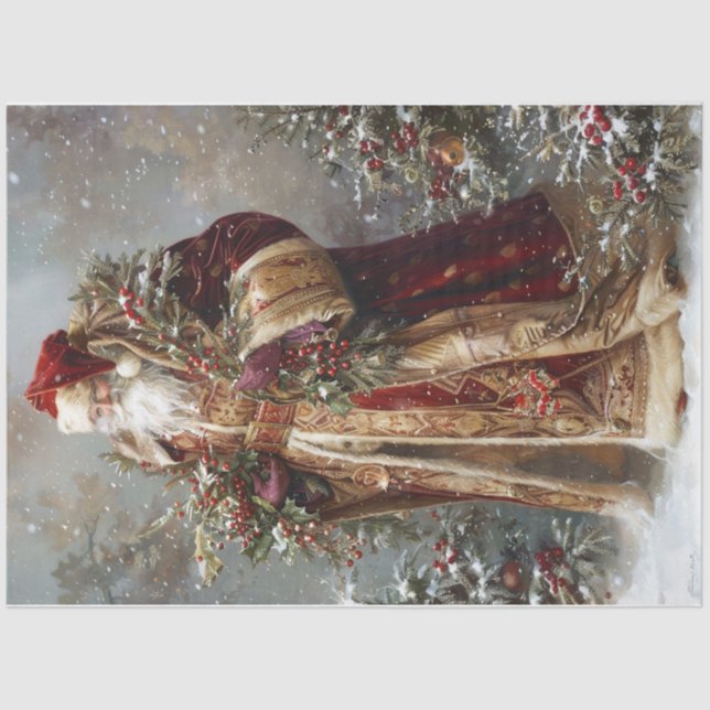 Papel De Seda Papais noeis Velvet (Frente )