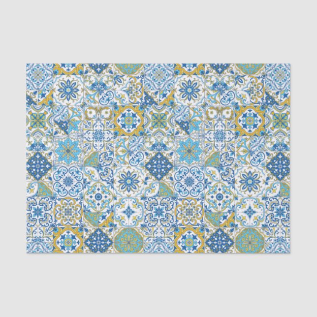 Papel De Seda Papeis de parede/Talavera inspira telhas (Frente )