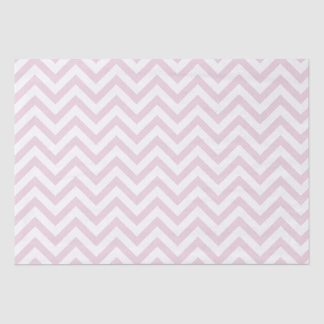 Papel De Seda Papel-chave Chevron-Rosa claro Elegante (Frente )