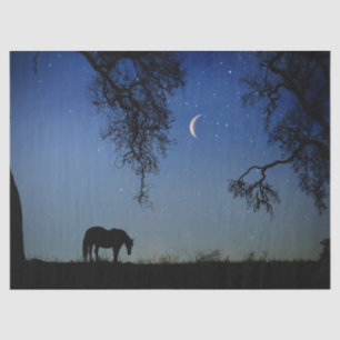 Papel De Seda Papel-chave das Estrelas do Cavalo e da Lua