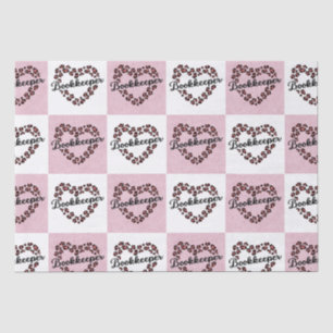 Papel De Seda Papel-chave de quadro cardíaco Leopard