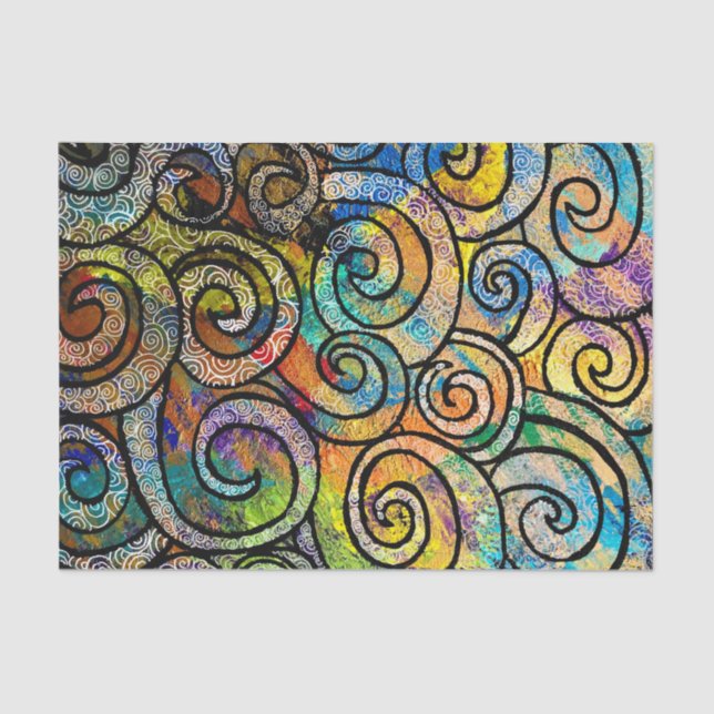 Papel De Seda Papel-chave do cabelo de Medusa (Frente )