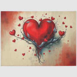 Papel De Seda Papel-chave gótico-Abstrato romântico