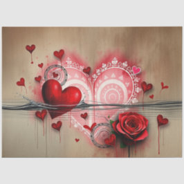 Papel De Seda Papel-chave gótico-Abstrato romântico