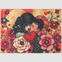 Papel-chave gótico-Abstrato romântico