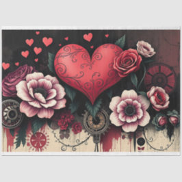 Papel De Seda Papel-chave gótico-Abstrato romântico