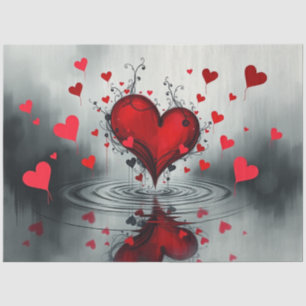 Papel De Seda Papel-chave gótico-Abstrato romântico