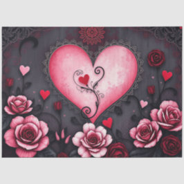 Papel De Seda Papel-chave gótico-Abstrato romântico