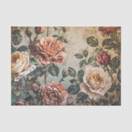 Papel De Seda Papel-chave Rosa vermelho e creme