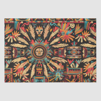 Papel De Seda Papel-Padrão "Aztec Dream" Turquesa Lush
