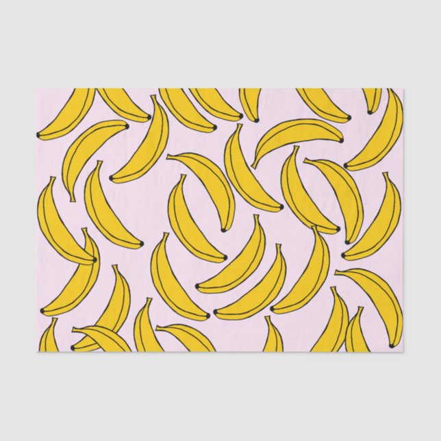 Papel De Seda Papel-Padrão Bananas (Frente )