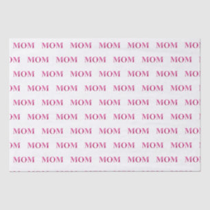 Papel De Seda Papel-Padrão de Letra MOM Floral Rosa