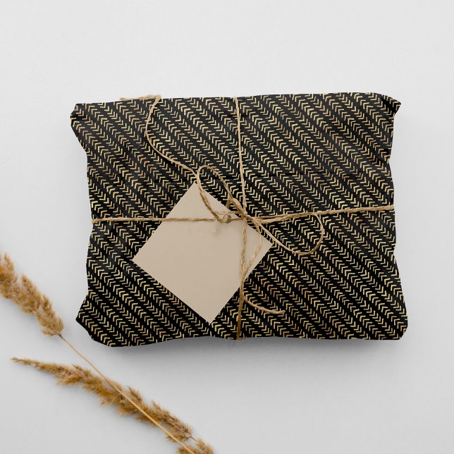 Papel De Seda Papel-Padrão de Seta Dourada Boêmia (Criador carregado)