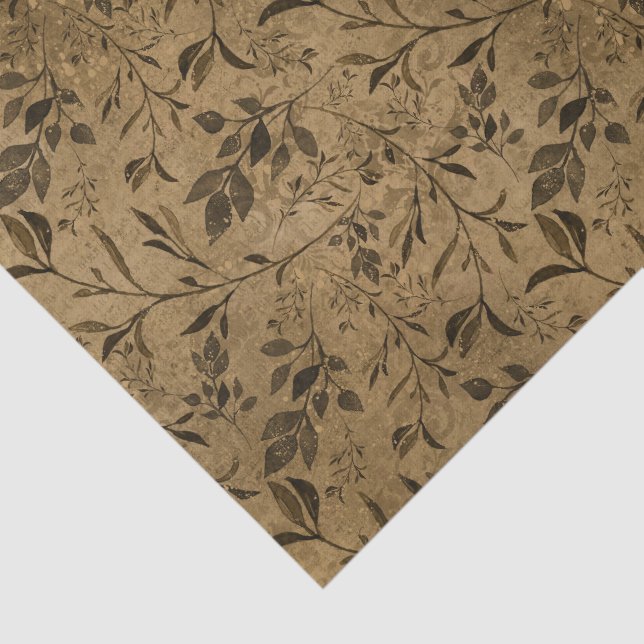 Papel De Seda Papel-Padrão Folha de Grunge Moderno (Detalhes)