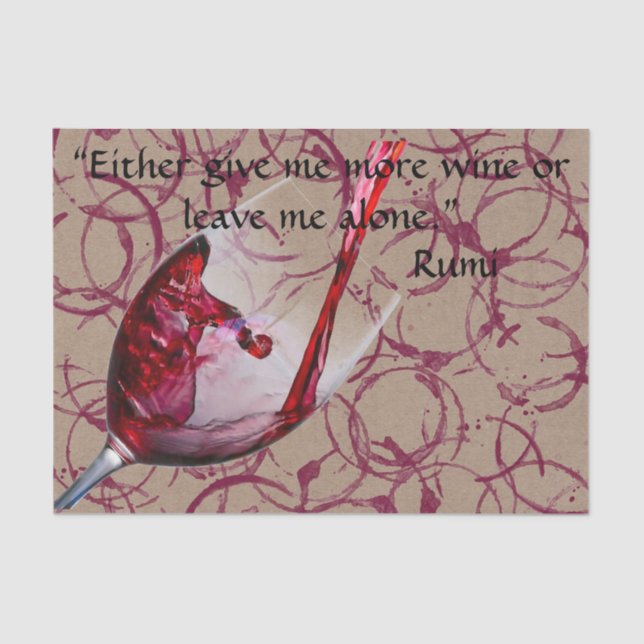 Papel De Seda Papel-Padrão para Presentes de Vinho (Frente )