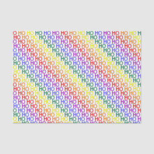 Papel De Seda Papel-Padrão Rainbow Ho Ho Ho