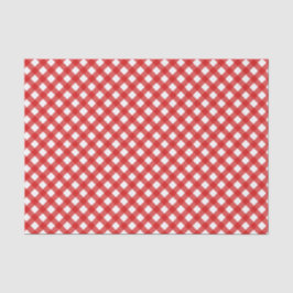 Papel De Seda Papel-Padrão Red Gingham