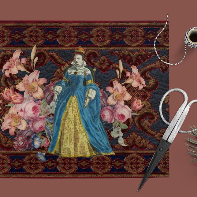 Papel De Seda Papel-Tecido de Decoupage Floral de Tapeçaria Real (Criador carregado)