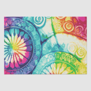 Papel De Seda Papel-Tecido Rainbow Tie-Dye 3