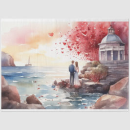 Papel De Seda Papel-Tecido Romântico