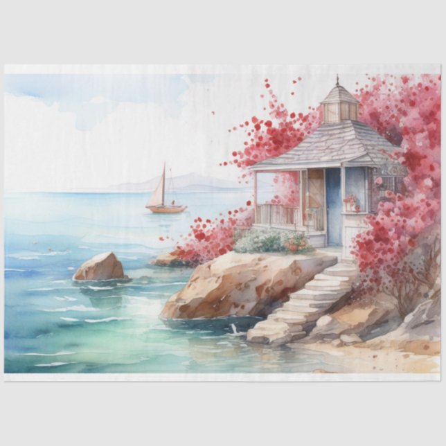 Papel De Seda Papel-Tecido Romântico (Frente )