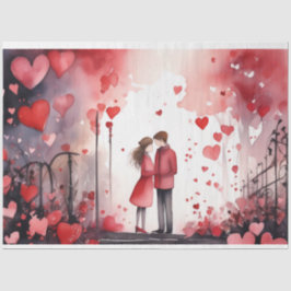 Papel De Seda Papel-Tecido Romântico