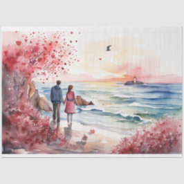 Papel De Seda Papel-Tecido Romântico