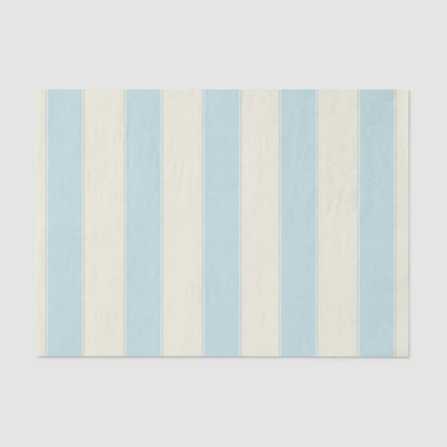 Papel De Seda Papel-Tecido - Stripe Azul - bege (Frente )