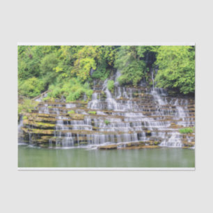 Papel De Seda Papel-tecidos Cênico Twin Falls Rock Island