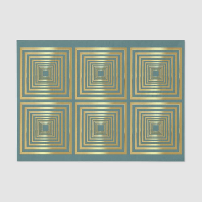 Papel De Seda Papel-tecidos para embrulhar o presente de ouro de (Frente )