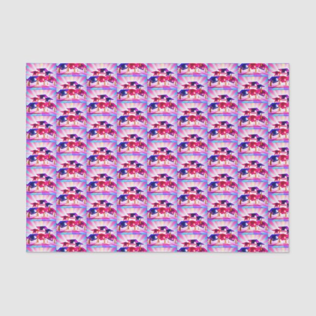 Papel De Seda Papelão de Tecido de Graduação PopArt (Frente )