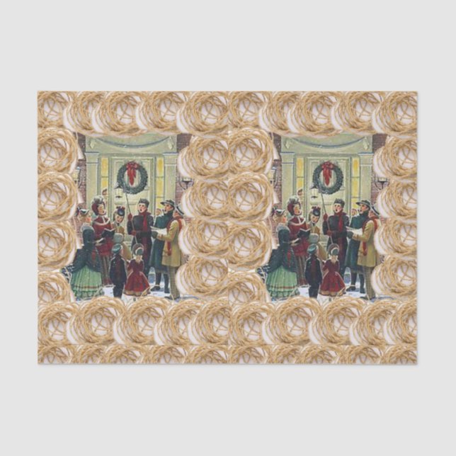 Papel De Seda Papelaria decorativa, natal (Frente )