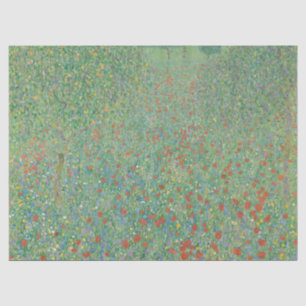 Papel De Seda Papoulas Floridas - Gustav Klimt