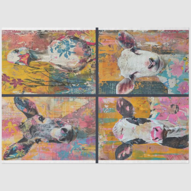 Papel De Seda Para a Fazenda de artista Diário de lixo animal 1 (Frente )