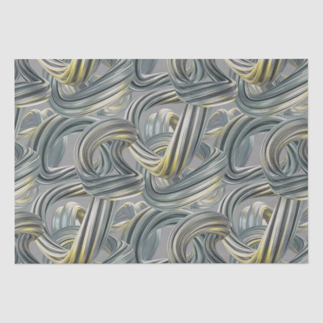 Papel De Seda para além do infinito - prata e ouro: (Frente )