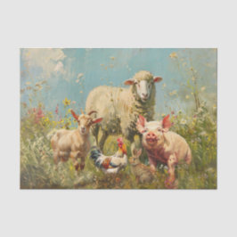 Papel De Seda Para baixo na Fazenda