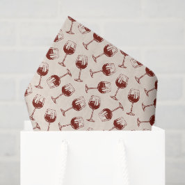 Papel de Seda para Cálice de Vinho Tinto, Vinho Bo