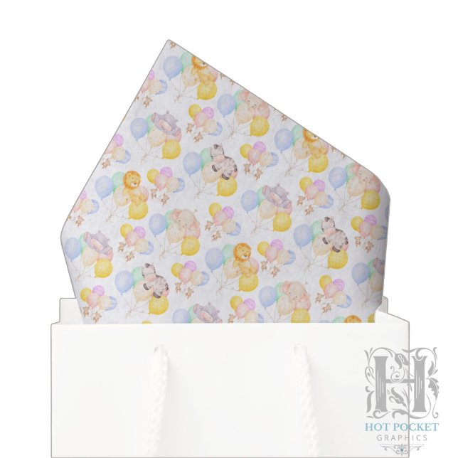 Papel de Seda para Chá de Bebê Safari (Criador carregado)