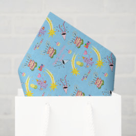Papel de Seda para Cupcake de Oitavou Happy Birthd