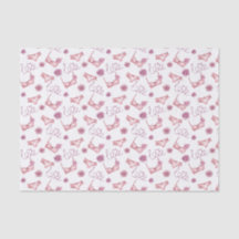 Papel de seda para decoupage de lingerie, presente