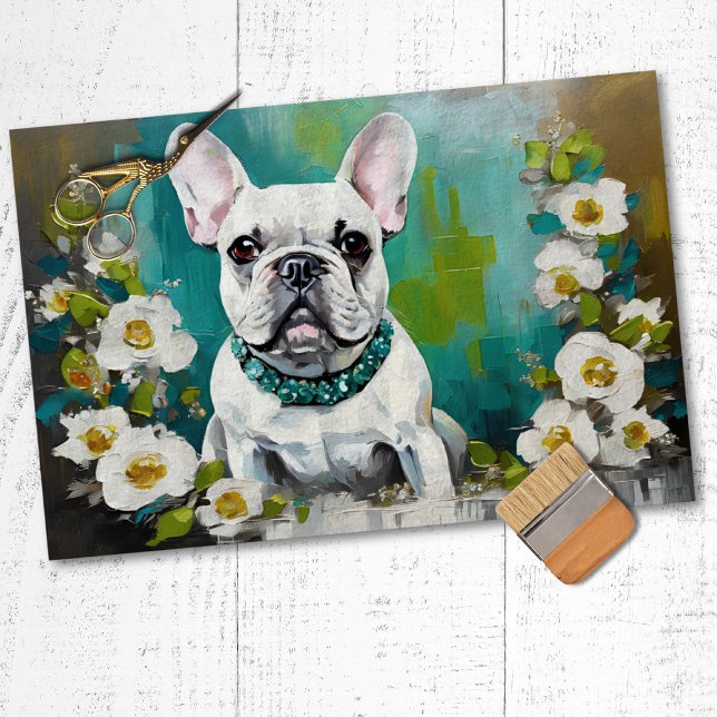 Papel de seda para decoupage French Bulldog French (Criador carregado)